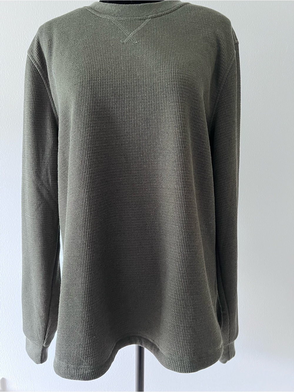 BC CLOTHING Olive Green Women's Waffle Knit Sweater
